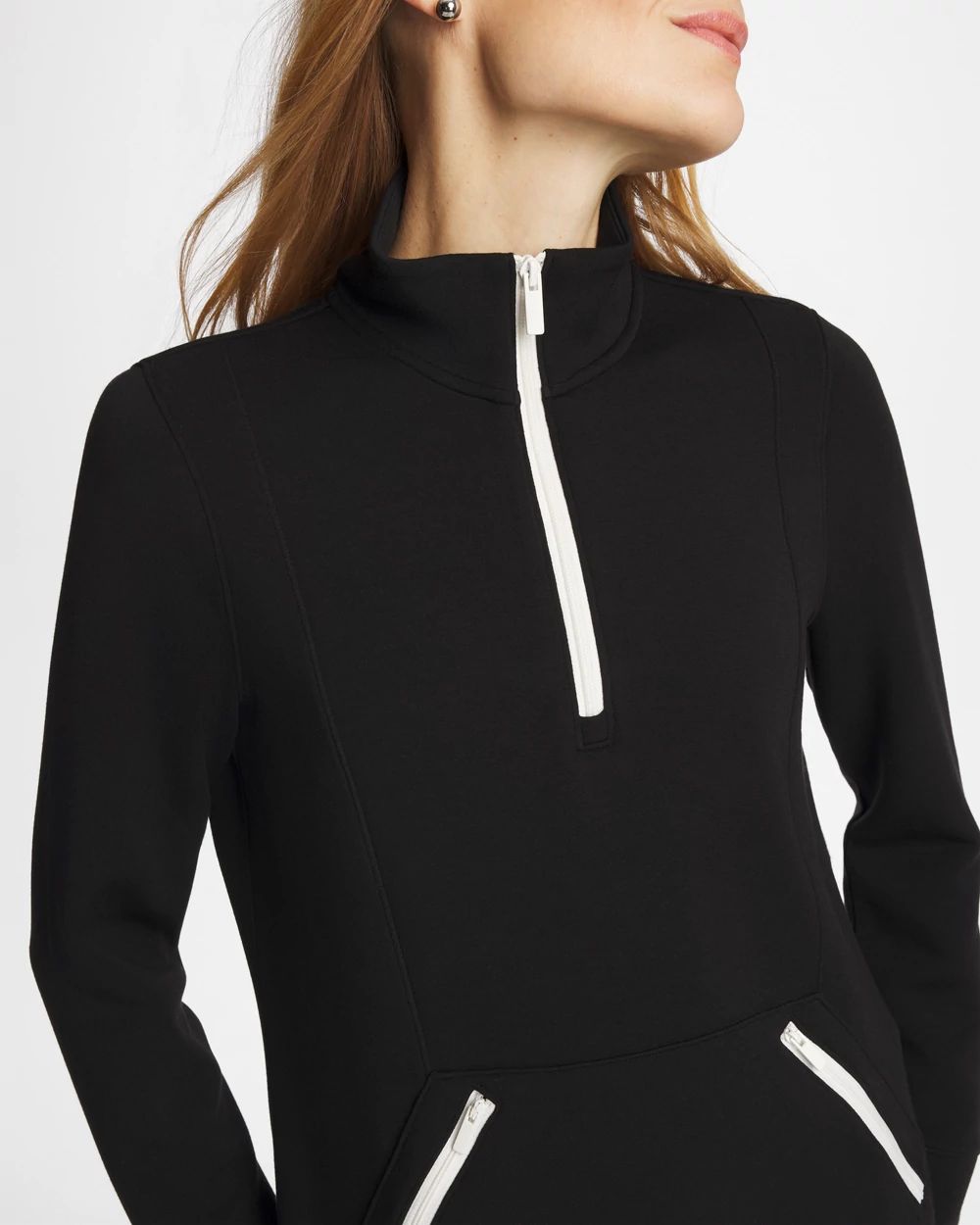 Zenergy® Soft Contrast Half Zip Pullover | Chico's